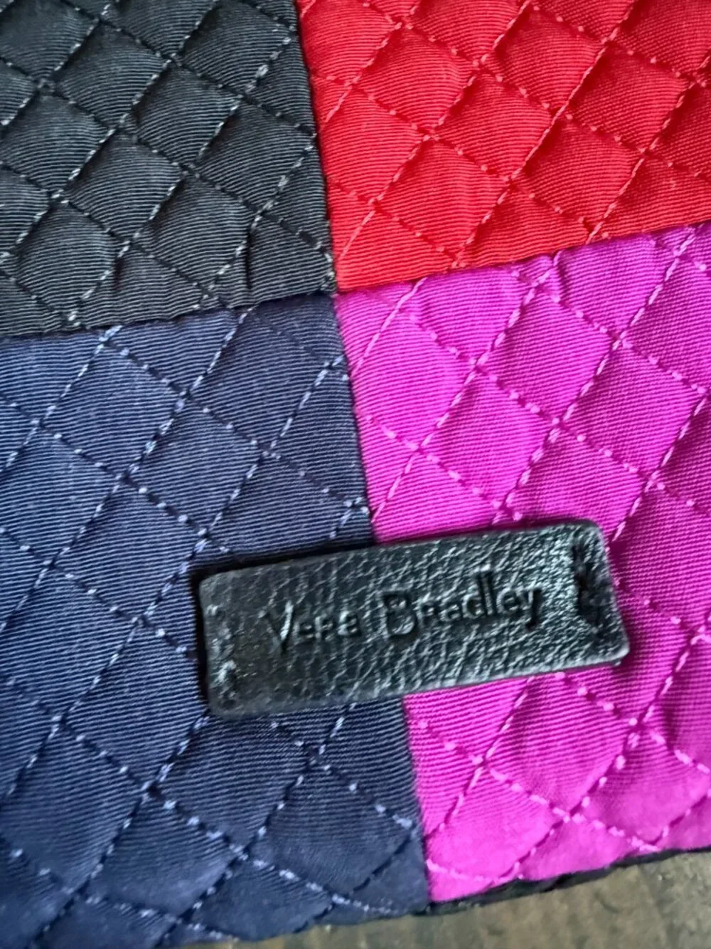 Vera Bradley Iconic RFID Accordion Wristlet Wallet microfiber Winter Patchwork - Picture 9 of 9